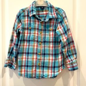 Kids flannel button down